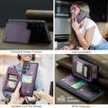 Samsung Galaxy S25 Ultra Caseme C22 Kotelo RFID-korttilompakko - Violetti