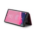 Samsung Galaxy S25 Ultra Caseme C22 Kotelo RFID-korttilompakko - punainen