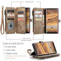 Samsung Galaxy S25 Ultra Caseme C30 Monitoiminen Lompakkokotelo - Ruskea