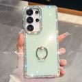 Samsung Galaxy S25 Ultra CrystalGlow Hybridikotelo sormuksen pidikkeellä