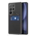 Samsung Galaxy S25 Ultra Dux Ducis Rafi II magneettikotelo, jossa on potkukiinnike ja korttipaikat