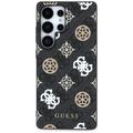 Samsung Galaxy S25 Ultra Guess 4G Printed Colored Peony Pattern MagSafe Kotelo - musta