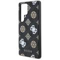 Samsung Galaxy S25 Ultra Guess 4G Printed Colored Peony Pattern MagSafe Kotelo - musta