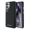 Samsung Galaxy S25 Ultra Karl Lagerfeld Saffiano Metal Logo -kotelo - musta
