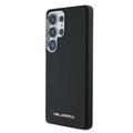 Samsung Galaxy S25 Ultra Karl Lagerfeld Saffiano Metal Logo -kotelo - musta