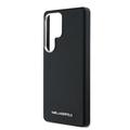 Samsung Galaxy S25 Ultra Karl Lagerfeld Saffiano Metal Logo -kotelo - musta