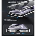 Samsung Galaxy S25 Ultra magneettinen suojakotelo, jossa on karkaistu suojalasi - MagSafe-yhteensopiva - hopea