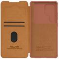 Samsung Galaxy S25 Ultra Nillkin Qin Pro Lompakkokotelo - Ruskea