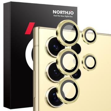 Samsung Galaxy S25 Ultra Northjo kameran linssinsuojussarja - kultainen