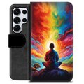 Samsung Galaxy S25 Ultra Premium Lompakkokotelo - Meditaatio