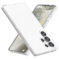Samsung Galaxy S25 Ultra Stylish Glitter Series Hybridikotelo - Valkoinen