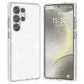 Samsung Galaxy S25 Ultra Stylish Glitter Series Hybridikotelo - Valkoinen