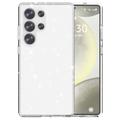 Samsung Galaxy S25 Ultra Stylish Glitter Series Hybridikotelo - Valkoinen
