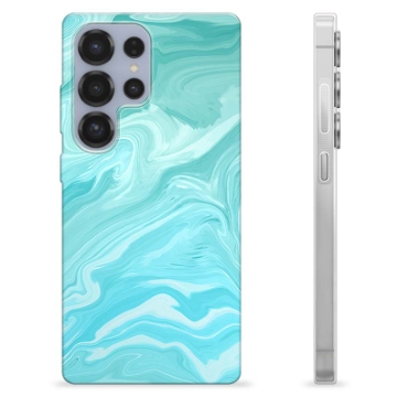 Samsung Galaxy S25 Ultra TPU Suojakuori - Sininen Marmori