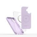 iPhone 16e Tech-Protect nestemäinen silikoni kotelo - MagSafe yhteensopiva - Mauve värinen
