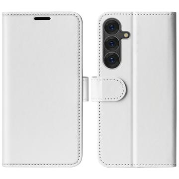 Samsung Galaxy S25 Lompakkokotelo Magneettisella Sulkijalla - Valkoinen