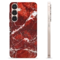 Samsung Galaxy S25+ TPU Suojakuori - Punainen Marmori