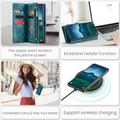 Samsung Galaxy S25+ Caseme 008 2-in-1 Multifunctional Lompakkokotelo - Sininen