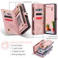 Samsung Galaxy S25+ Caseme 008 2-in-1 Multifunctional Lompakkokotelo - Rosa