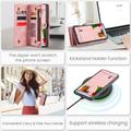 Samsung Galaxy S25+ Caseme 008 2-in-1 Multifunctional Lompakkokotelo - Rosa