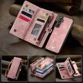 Samsung Galaxy S25+ Caseme 008 2-in-1 Multifunctional Lompakkokotelo - Rosa