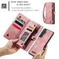 Samsung Galaxy S25+ Caseme 008 2-in-1 Multifunctional Lompakkokotelo - Rosa