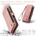 Samsung Galaxy S25+ Caseme 008 2-in-1 Multifunctional Lompakkokotelo - Rosa