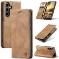 Samsung Galaxy S25+ Caseme 013 Sarja Lompakkokotelo - Ruskea