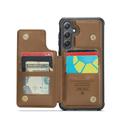 Samsung Galaxy S25+ Caseme C22 Kotelo RFID-korttilompakko - ruskea