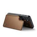 Samsung Galaxy S25+ Caseme C22 Kotelo RFID-korttilompakko - ruskea