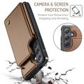 Samsung Galaxy S25+ Caseme C22 Kotelo RFID-korttilompakko - ruskea