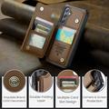 Samsung Galaxy S25+ Caseme C22 Kotelo RFID-korttilompakko - ruskea