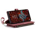 Samsung Galaxy S25+ Caseme C30 Monitoiminen Lompakkokotelo - Punainen