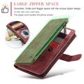 Samsung Galaxy S25+ Caseme C30 Monitoiminen Lompakkokotelo - Punainen