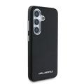 Samsung Galaxy S25+ Karl Lagerfeld Saffiano Metal Logo -kotelo - musta