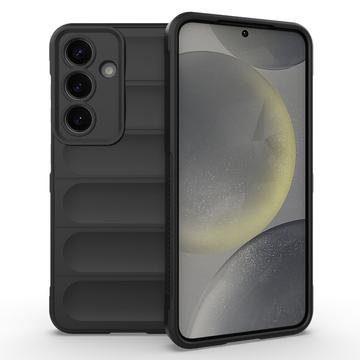 Samsung Galaxy S25+ Rugged TPU Suojakuori - Musta