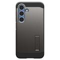 Samsung Galaxy S25+ Spigen Tough Armor Mag Suojakuori - Asemetallin Harmaa