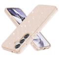 Samsung Galaxy S25+ Stylish Glitter Series Hybridikotelo - Kulta