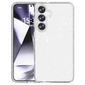 Samsung Galaxy S25+ Stylish Glitter Series Hybridikotelo - Valkoinen