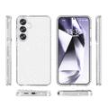Samsung Galaxy S25+ Stylish Glitter Series Hybridikotelo - Valkoinen