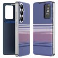 Samsung Galaxy S26 FE -kotelo, ruudullinen kuosi, Smart View -kääntökansi ja korttipaikka - violetti