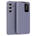 Samsung Galaxy S26 FE Smart Clear View Käännä kotelo korttipaikka - harmaa violetti