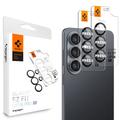 Samsung Galaxy S26 Spigen Glas.tR Ez Fit Optik Pro Kameralinssin Panssarilasi - 2 Kpl. - Musta