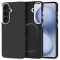 Samsung Galaxy S26 Tech-Protect Ion Carbon muovikotelo - MagSafe-yhteensopiva - musta / hopea