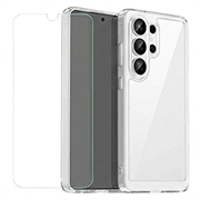 Samsung Galaxy S26 Ultra Mobeen Clear Cover ja 9H karkaistu lasi -sarja GP-FPS948AEGTW - Läpinäkyvä