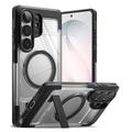 Samsung Galaxy S26 Ultra Ringke UX MagSafe -kotelo, jossa tukijalka - läpinäkyvä