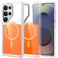 Samsung Galaxy S26 Ultra Kaksivärinen hybridikotelo - MagSafe-yhteensopiva - oranssi
