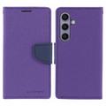 Samsung Galaxy S26+ Mercury Goospery Fancy Diary Lompakkokotelo - Violetti