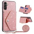 Samsung Galaxy S26+ Stardust Kotelo Korttitelineellä - Pinkki