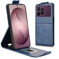 Samsung Galaxy S27 Pro Pystysuuntainen läppäkotelo jalustalla - tummansininen